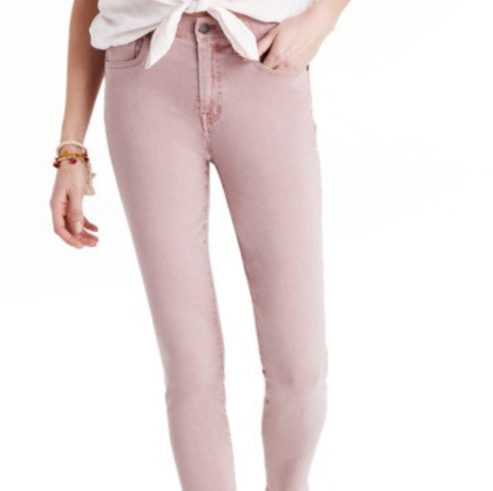 Madewell Garment Dye Skinny (Mauve)